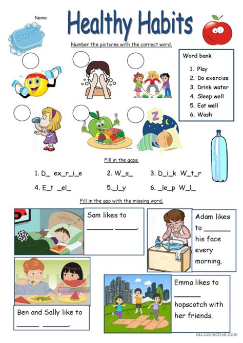 Healthy Habits Worksheets K5 Learning 2nd Grade Health Lessons - 2nd Grade Health Lessons