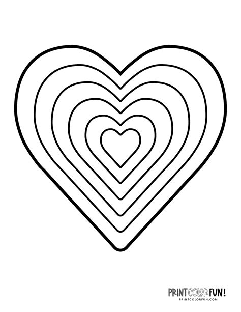 Heart Coloring Page Free Printable Pdf For Kindergarten Heart Coloring Worksheet - Heart Coloring Worksheet
