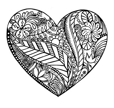 Heart Coloring Pages Free Printable Pdf Templates Heart Coloring Worksheet - Heart Coloring Worksheet