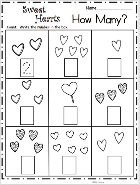 Heart Math Kindergarten Teaching Resources Tpt Adding Hearts Worksheet Kindergarten - Adding Hearts Worksheet Kindergarten