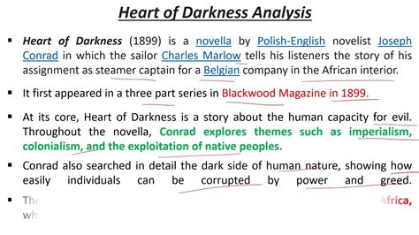 Heart Of Darkness Summary