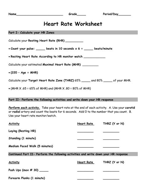 Heart Rate Worksheet For Elementary   12 Blank Heart Diagram Worksheet With Word Bank - Heart Rate Worksheet For Elementary