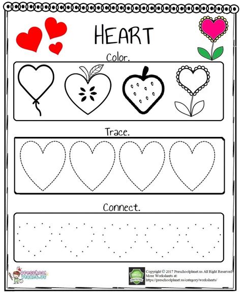 Heart Shape Worksheet For Preschool   Heart Tracing Worksheet Printable Tracing Shapes Worksheets Supplyme - Heart Shape Worksheet For Preschool