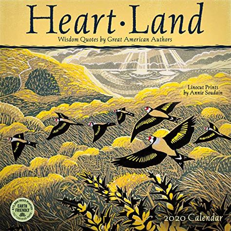 Full Download Heart Land 2018 Wall Calendar Wisdom Quotes By Great American Authors 