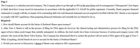 Download Hearts R Us Preferred Stock Classification Solution 