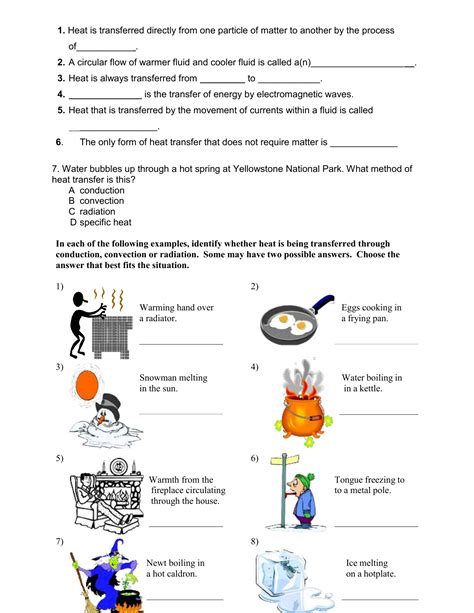 Heat Transfer Activity Amp Answer Key 4th Grade Heat Transfer Worksheet 4th Grade - Heat Transfer Worksheet 4th Grade