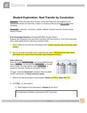 Heat Transfer Gizmo Answer