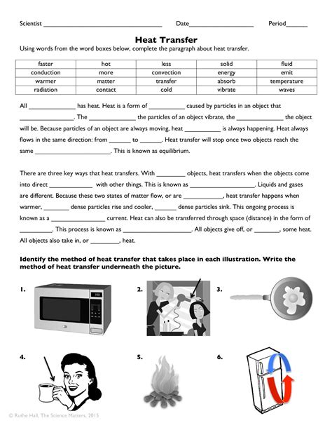 Heat Transfer Worksheet Answer Key 8211 Kidsworksheetfun Thermal Energy Temperature And Heat Worksheet - Thermal Energy Temperature And Heat Worksheet