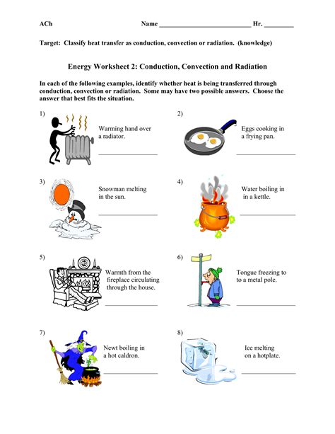 Heat Transfer Worksheet Answer Key Kidsworksheetfun Transfer Of Thermal Energy Worksheet Answers - Transfer Of Thermal Energy Worksheet Answers