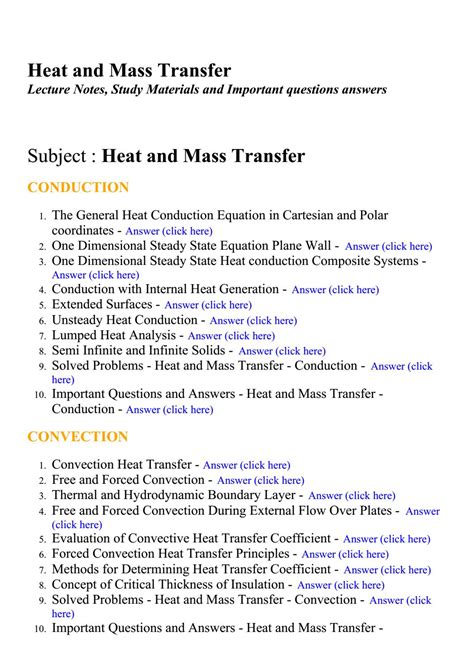 Read Online Heat And Mass Transfer Problems Solutions Eusmap 