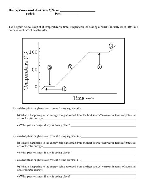 Heating And Cooling Curve Worksheet Heat Energy Worksheet Grade 4 - Heat Energy Worksheet Grade 4