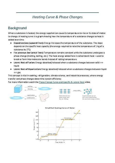 heating curve answer key