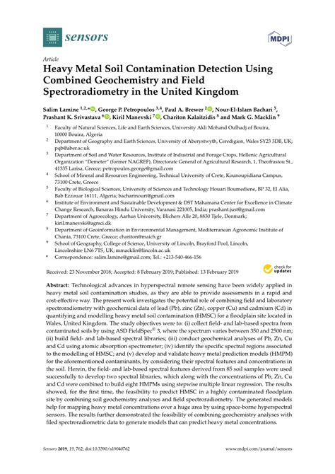 heavy metal contamination detection using x rays