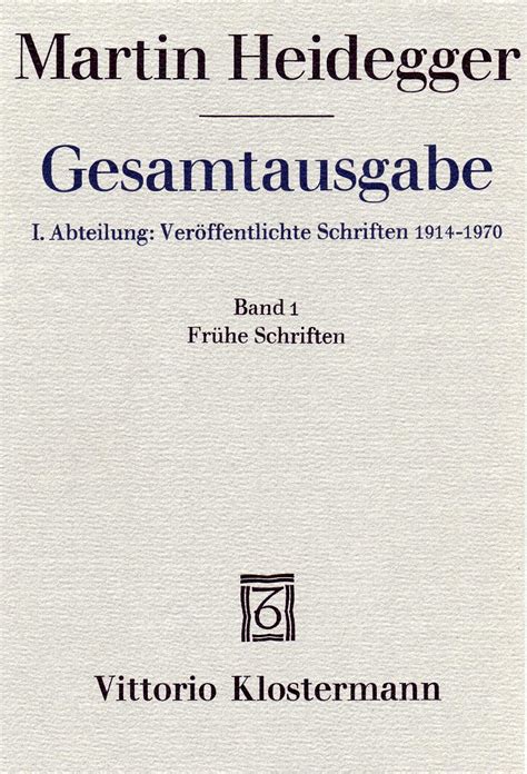 Heidegger Gesamtausgabe