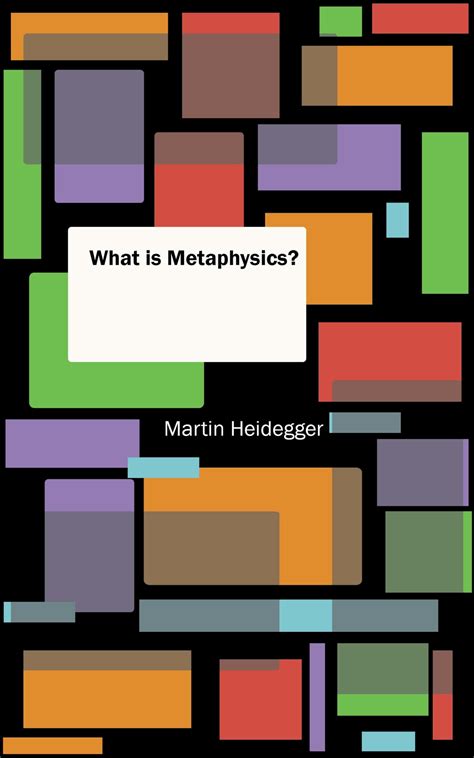 heidegger what is metaphysics