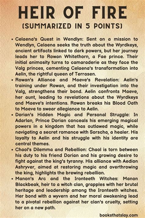 Heir Of Fire Summary