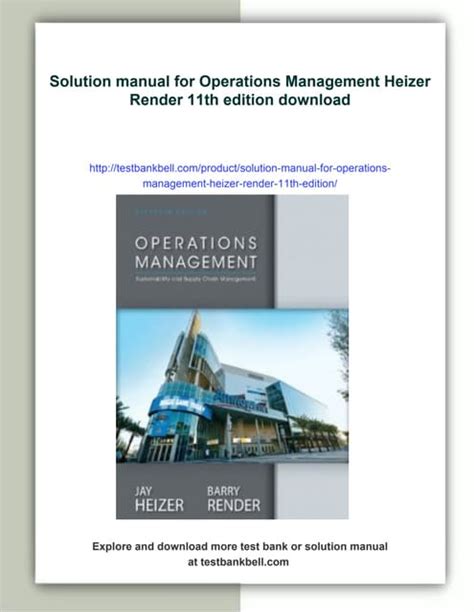 Download Heizer 11Th Edition Answer 