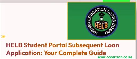 Helb Loan Application Form