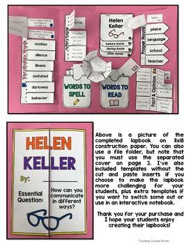 Helen Keller Activities Smart Stuff Teaching Helen Keller Activities For Second Grade - Helen Keller Activities For Second Grade