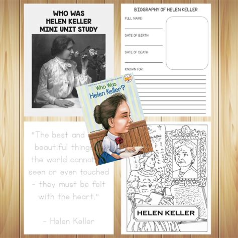 Helen Keller The Waldock Way Helen Keller Timeline Worksheet - Helen Keller Timeline Worksheet