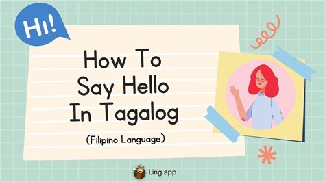 Hello In Tagalog
