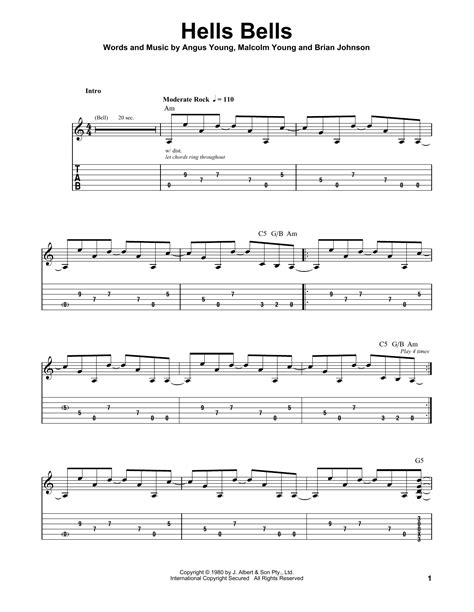 Hells Bells Tab