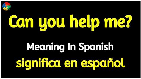 Help Me Spanish