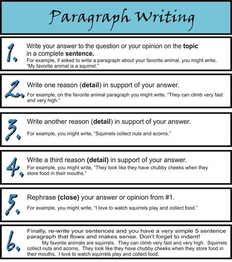 Help Writing A Paragraph How To Write A Paragraph Writing Exercise - Paragraph Writing Exercise
