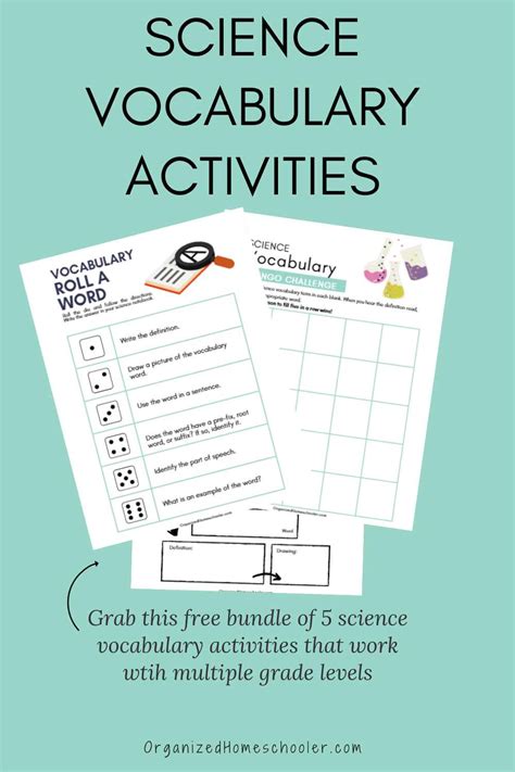 Helpful Science Vocabulary Activities For Students Science Vocabulary Words For Kids - Science Vocabulary Words For Kids