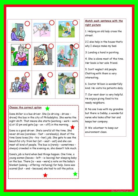 Helping Others Reading For Detail D English Esl Helping Others Worksheet - Helping Others Worksheet