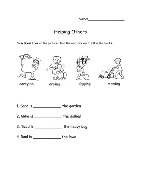 Helping Others Worksheet Live Worksheets Helping Others Worksheet - Helping Others Worksheet