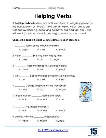 helping verbs 7th grade