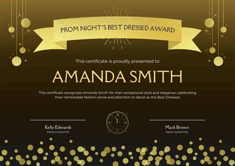 hen night certificate template