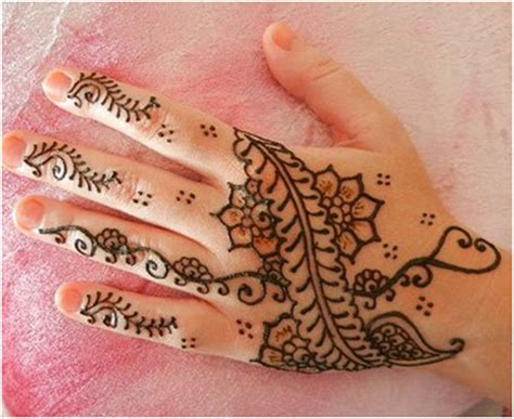 henna simple untuk anak sekolah