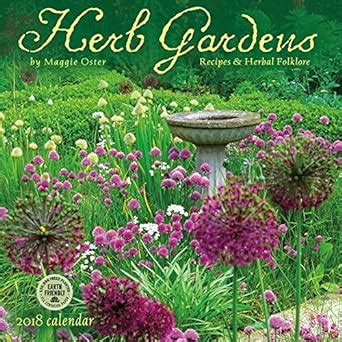 Read Herb Gardens 2018 Wall Calendar Recipes Herbal Folklore 