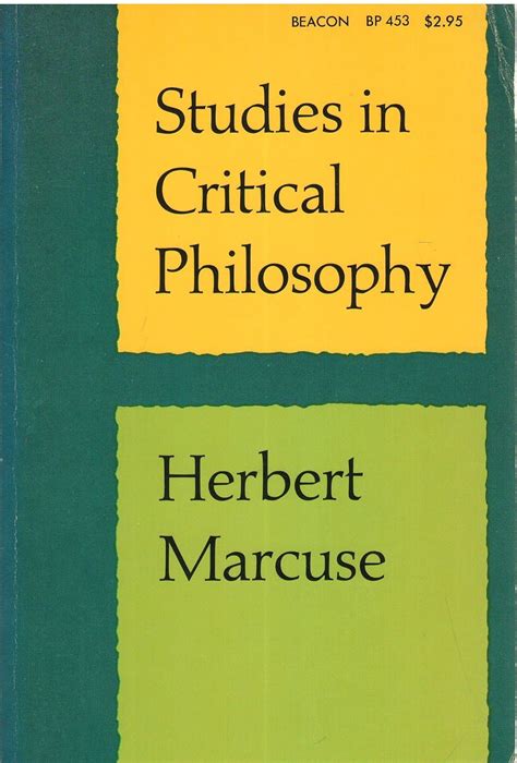 herbert marcuse philosophy and critical theory