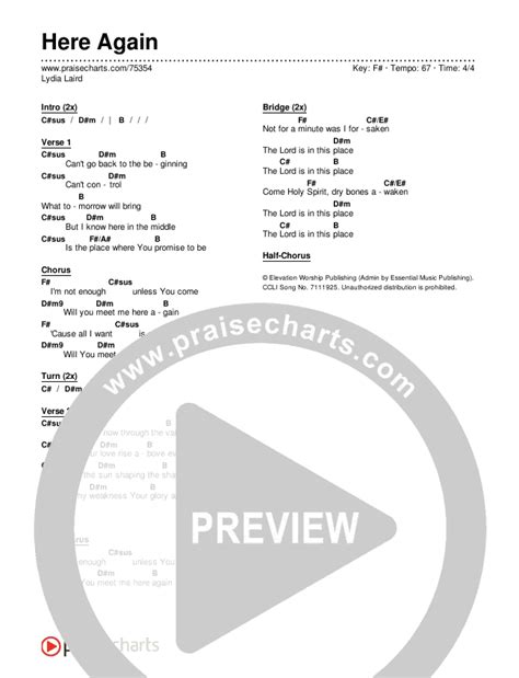 Here Again Chords