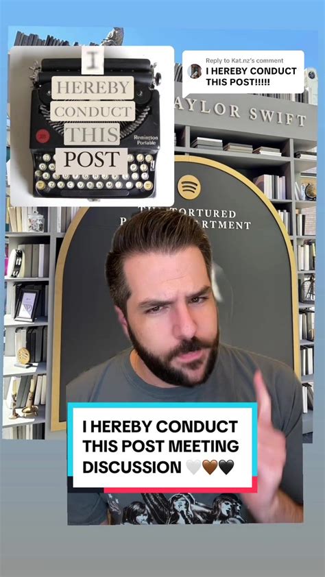Hereby Conduct This Post