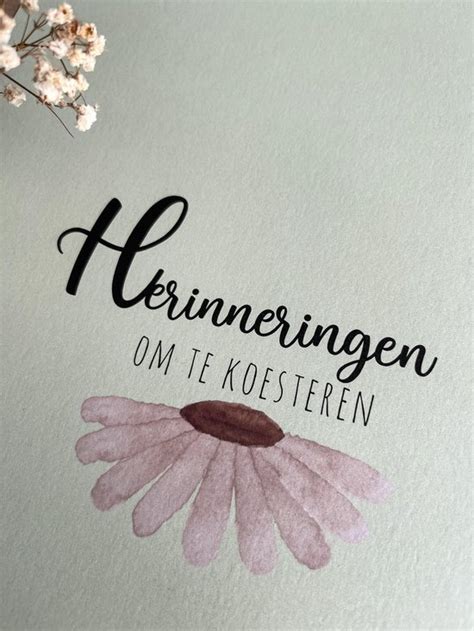 herinneringen koesteren