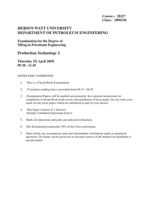Download Heriot Watt Petroleum Engineering Course Notes File Type Pdf 