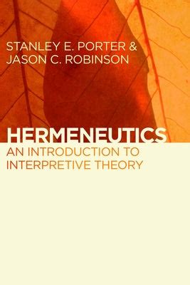 hermeneutics an introduction to interpretive theor
