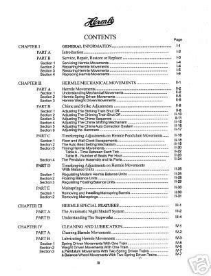 Hermle Clock Manual