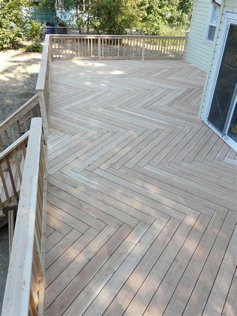 herringbone deck framing