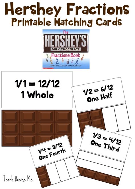 Read Online Hershey Chocolate Bar Fractions Worksheet 