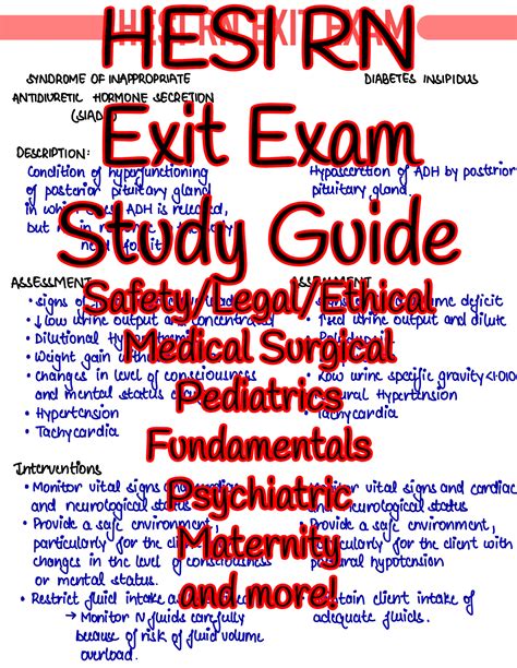 Read Hesi Exit Exam Rn Study Guide File Type Pdf 