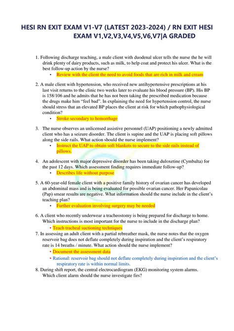 Read Online Hesi Rn Exit Exam 