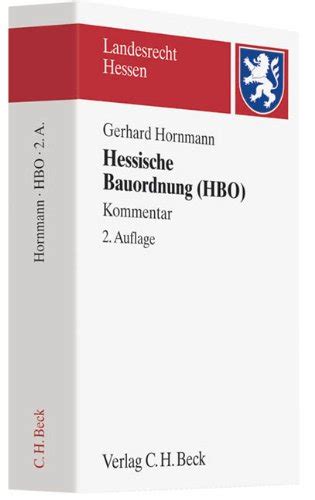 hessische bauordnung hbo by hornmann gerhard - - Biblio.com