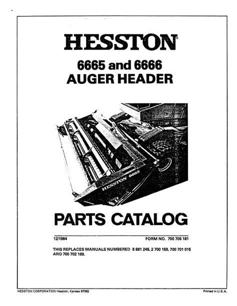 Full Download Hesston 6665 Swather Header Manual File Type Pdf 