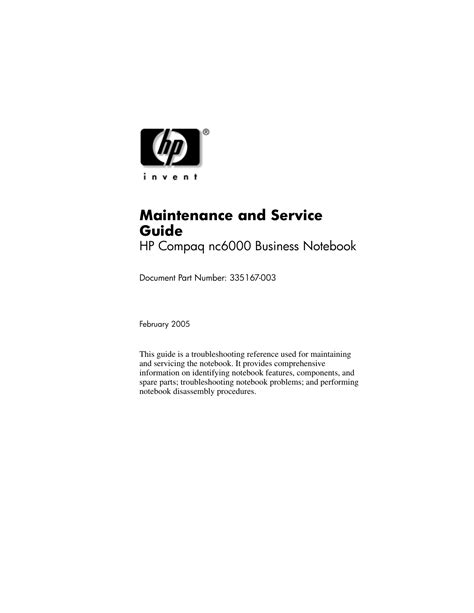 Full Download Hewlett Packard Troubleshooting Guide 