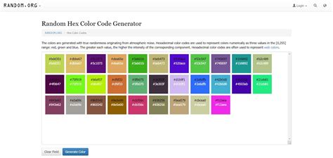 hex color code generator